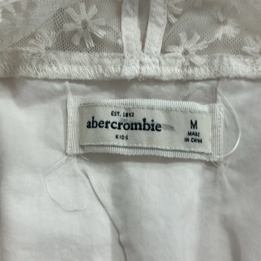 Abercrombie Girls Dress Sleeveless White Floral Boho Bohemian look embroidered - Picture 14 of 14